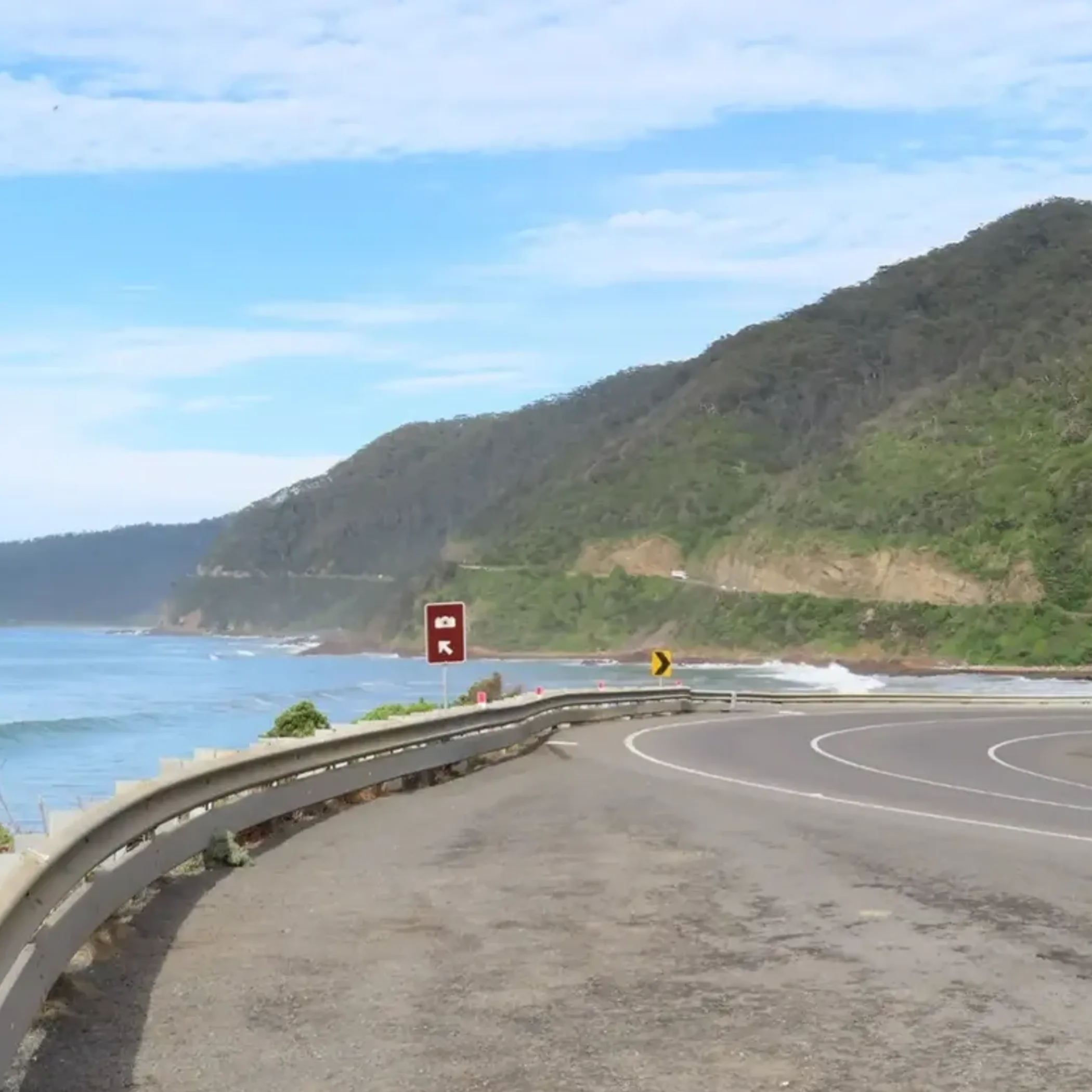 scenic coastal road near warrnambool